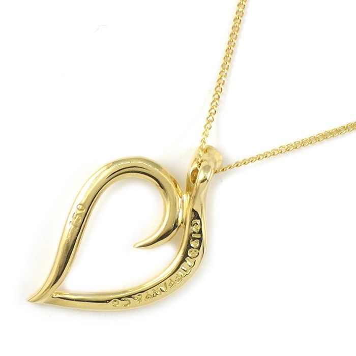Tiffany & Co Tiffany & Co Necklace Leaf Heart 18k Yellow Gold