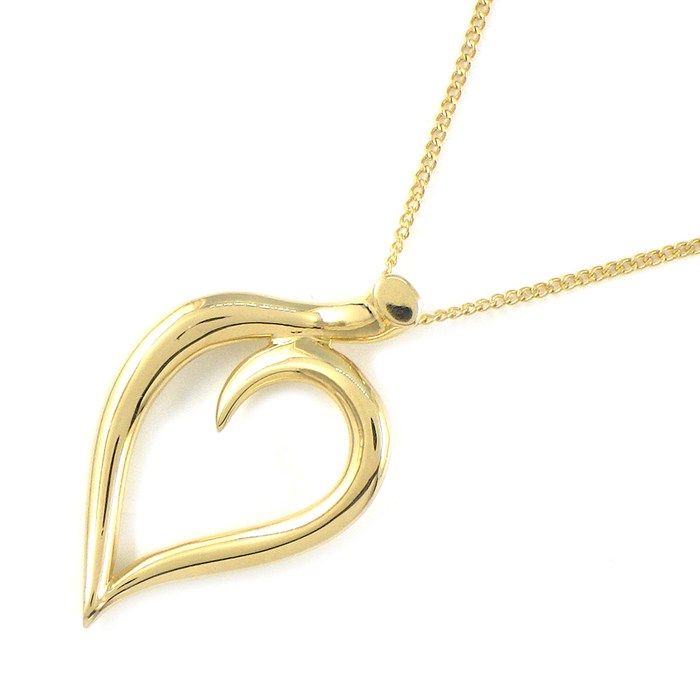 Tiffany & Co Tiffany & Co Necklace Leaf Heart 18k Yellow Gold