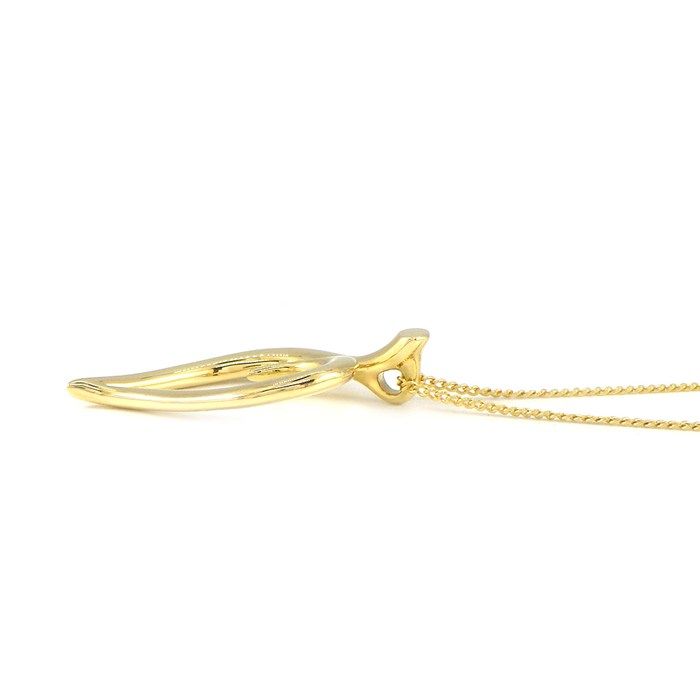 Tiffany & Co Tiffany & Co Necklace Leaf Heart 18k Yellow Gold