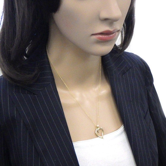 Tiffany & Co Tiffany & Co Necklace Leaf Heart 18k Yellow Gold