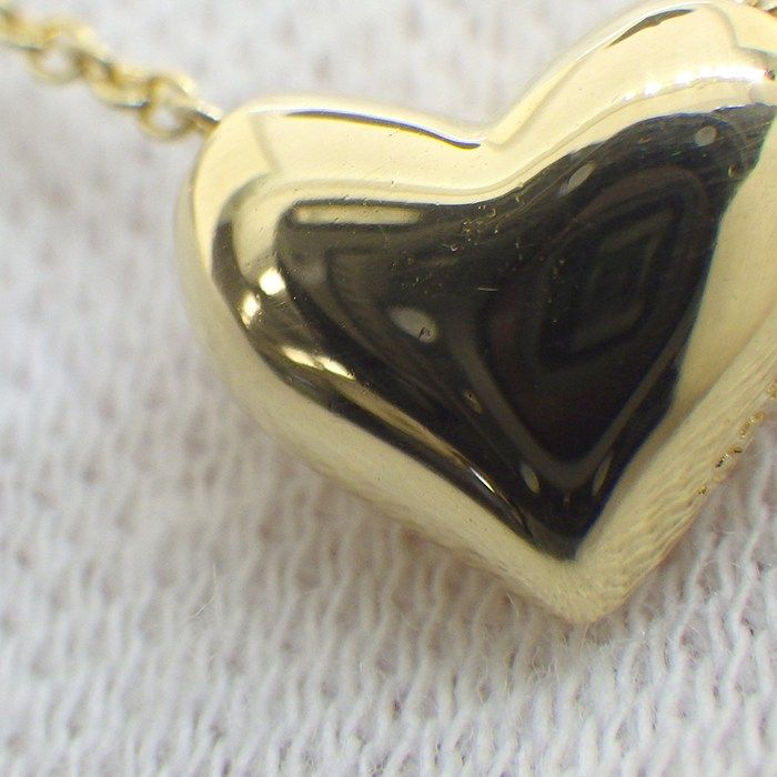 Tiffany & Co Tiffany & Co Necklace Dot's Heart 3 Point Diamond 18k Yellow Gold