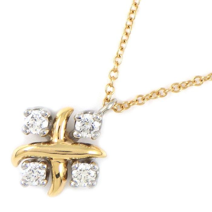 Tiffany & Co Tiffany & Co Necklace Jean Schlumberger Cross 4 Points Diamond
