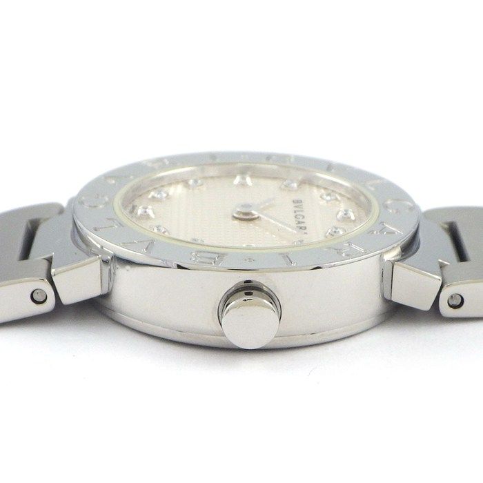 Bvlgari Bvlgari Watch Bvlgari Bb23ss 12 Points Diamond Index Ivory Guilloche