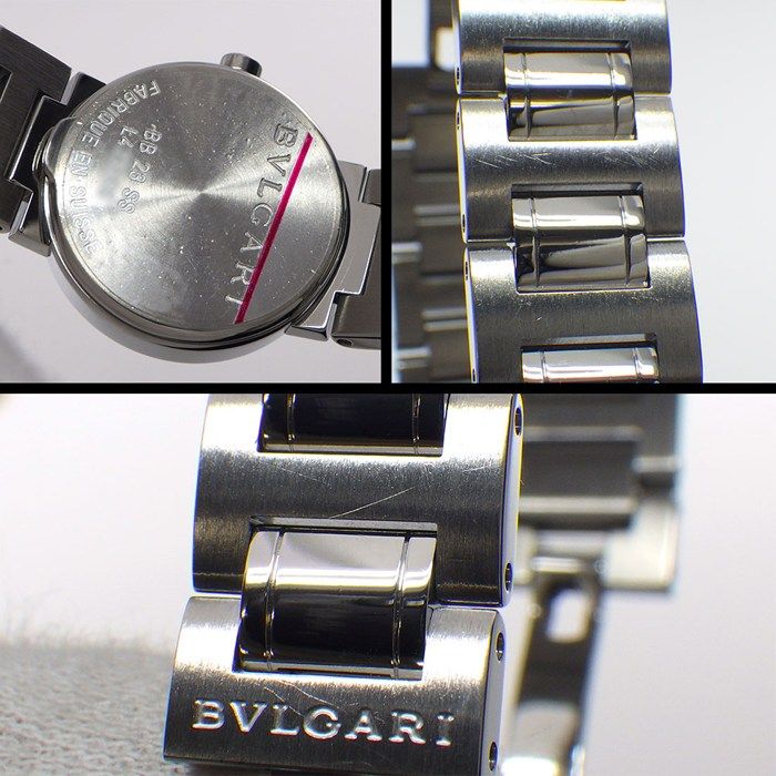 Bvlgari Bvlgari Watch Bvlgari Bb23ss 12 Points Diamond Index Ivory Guilloche