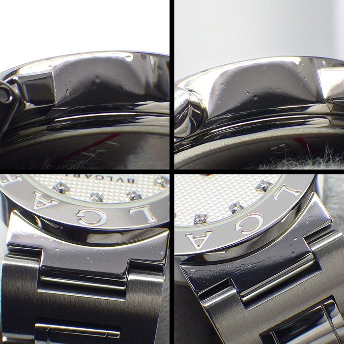 Bvlgari Bvlgari Watch Bvlgari Bb23ss 12 Points Diamond Index Ivory Guilloche