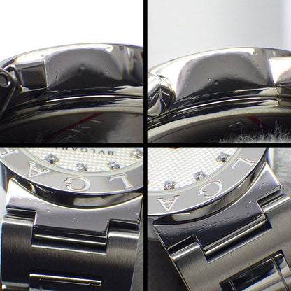 Bvlgari Bvlgari Watch Bvlgari Bb23ss 12 Points Diamond Index Ivory Guilloche