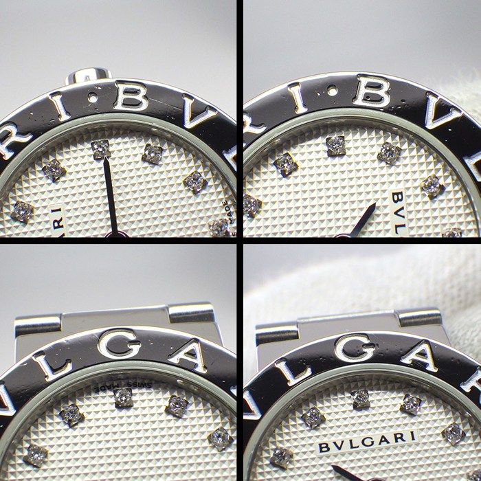 Bvlgari Bvlgari Watch Bvlgari Bb23ss 12 Points Diamond Index Ivory Guilloche
