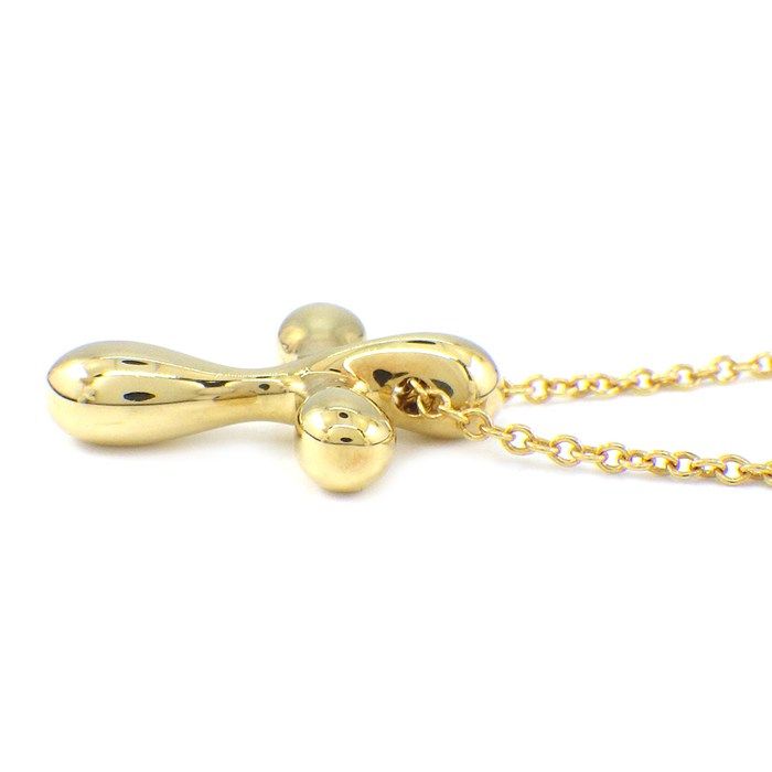 Tiffany & Co Tiffany & Co Necklace Small Cross 18k Yellow Gold