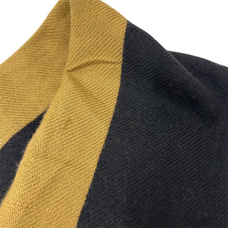 Gucci Scarf Women's Brand Shawl Wool Black Brown Logo Stylish Class Y Apparel