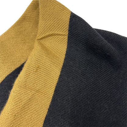 Gucci Scarf Women's Brand Shawl Wool Black Brown Logo Stylish Class Y Apparel