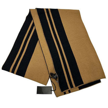 Gucci Scarf Women's Brand Shawl Wool Black Brown Logo Stylish Class Y Apparel