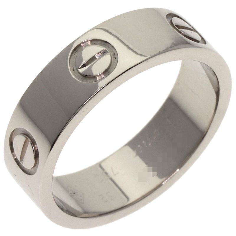 Cartier Love Ring #52 Ring 18k White Gold Ladies