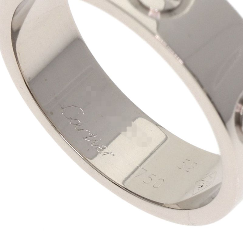 Cartier Love Ring #52 Ring 18k White Gold Ladies