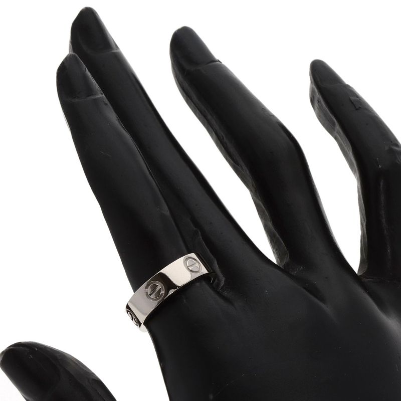 Cartier Love Ring #52 Ring 18k White Gold Ladies