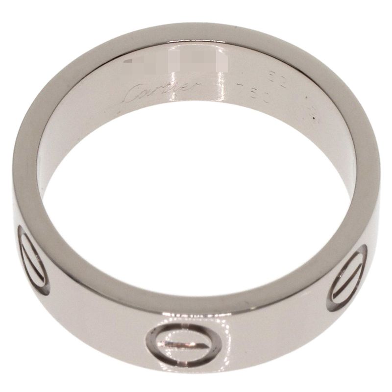 Cartier Love Ring #52 Ring 18k White Gold Ladies