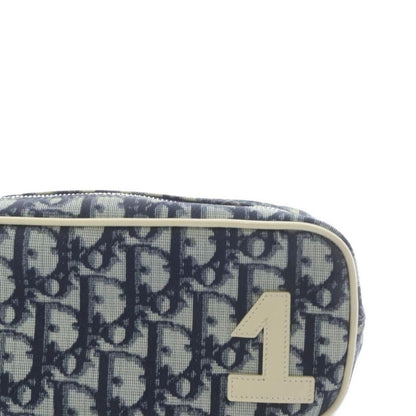 Christian DIOR Trotter Pouch Navy Blue Navy
