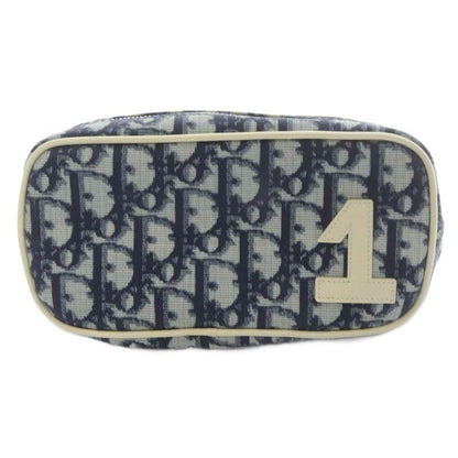 Christian DIOR Trotter Pouch Navy Blue Navy