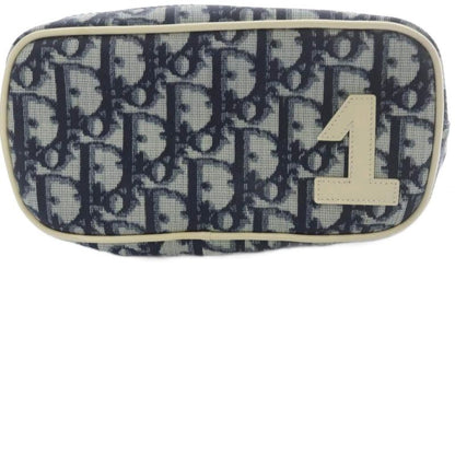 Christian DIOR Trotter Pouch Navy Blue Navy
