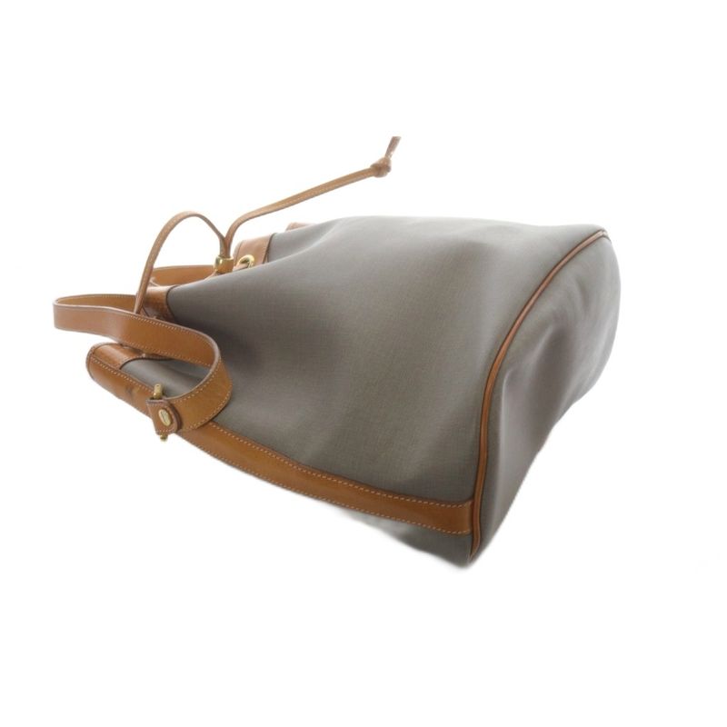 Christian DIOR Shoulder Bag One Shoulder Crossbody Drawstring Gray YO20 - OH