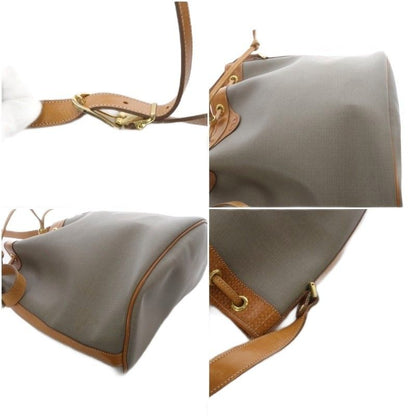 Christian DIOR Shoulder Bag One Shoulder Crossbody Drawstring Gray YO20 - OH