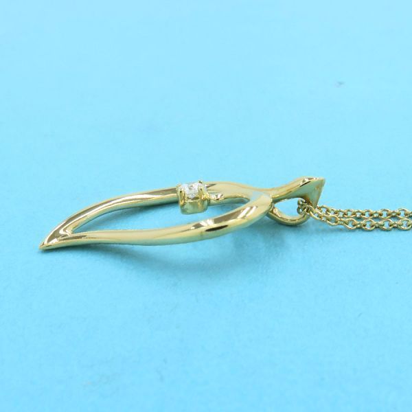 Tiffany & Co Leaf Necklace 1p Diamond