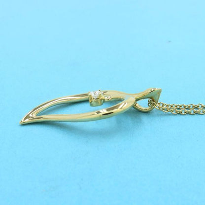 Tiffany & Co Leaf Necklace 1p Diamond