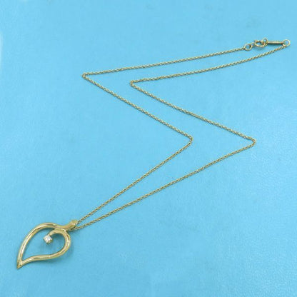Tiffany & Co Leaf Necklace 1p Diamond