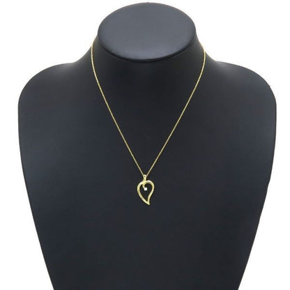 Tiffany & Co Leaf Necklace 1p Diamond