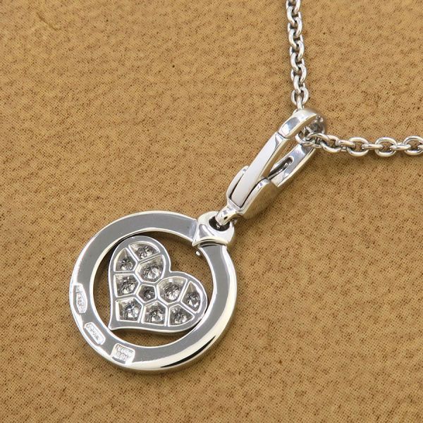 Bvlgari Tondo Diamond Charm Heart Necklace