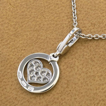 Bvlgari Tondo Diamond Charm Heart Necklace