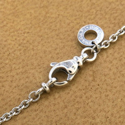 Bvlgari Tondo Diamond Charm Heart Necklace