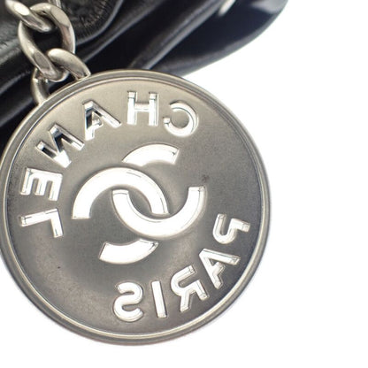 Chanel 22 Small As3260b1905794305 Handbag Shiny Calfskin Black Silver Hardware