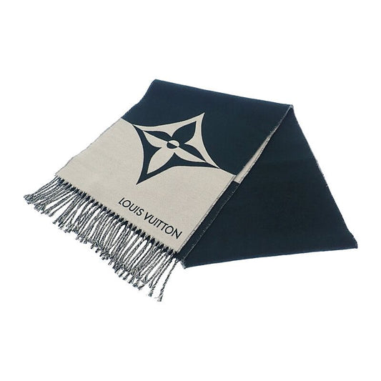 Louis Vuitton Graphic Dual M79139 Scarf Cashmere Green White Unisex [grade A