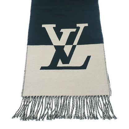 Louis Vuitton Graphic Dual M79139 Scarf Cashmere Green White Unisex [grade A