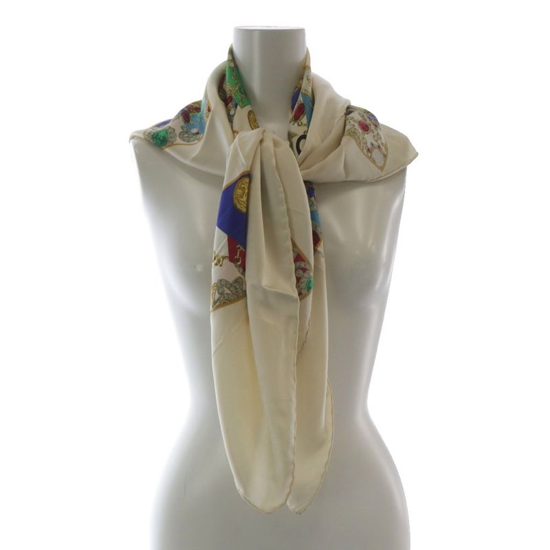 Chanel Jewelry Coco Mark Scarf Ivory