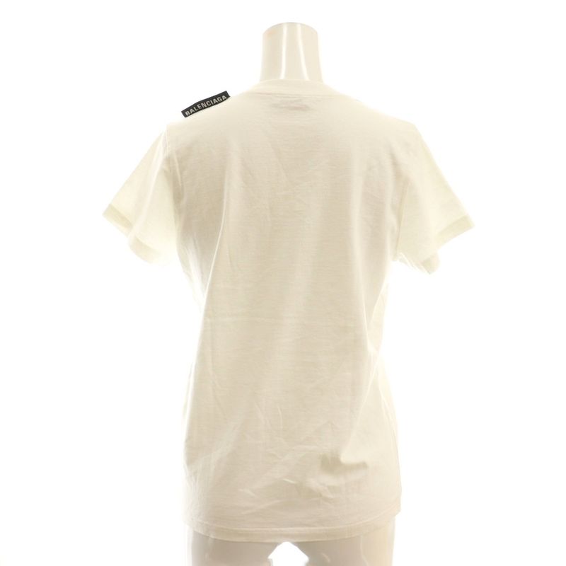 Balenciaga S T-shirt Cut And Sewn Short Sleeves XS White 578133 DF - OS - SH