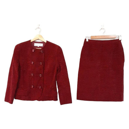 DIOR Christian Dior Skirt Suit Women - Red Tweed