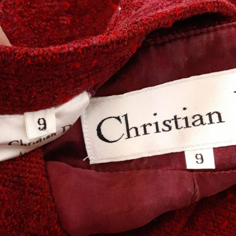 DIOR Christian Dior Skirt Suit Women - Red Tweed