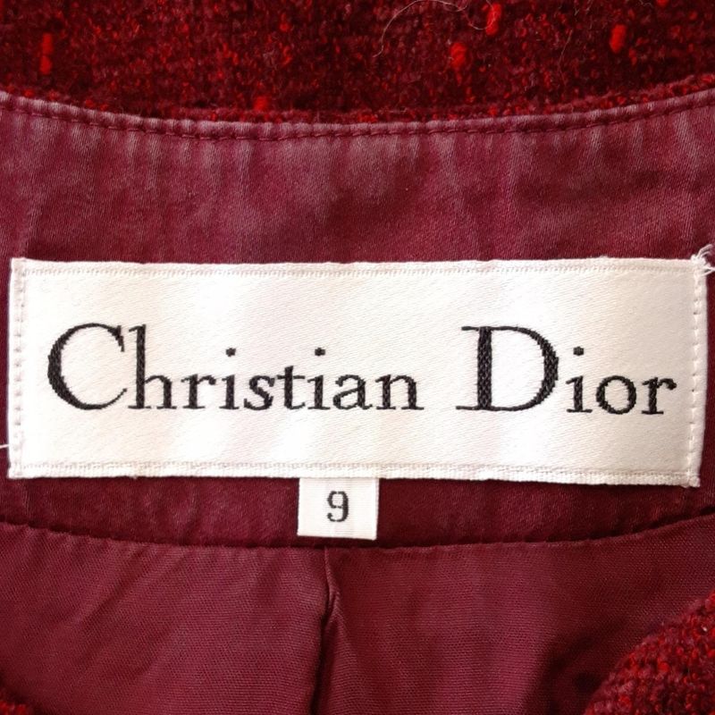 DIOR Christian Dior Skirt Suit Women - Red Tweed