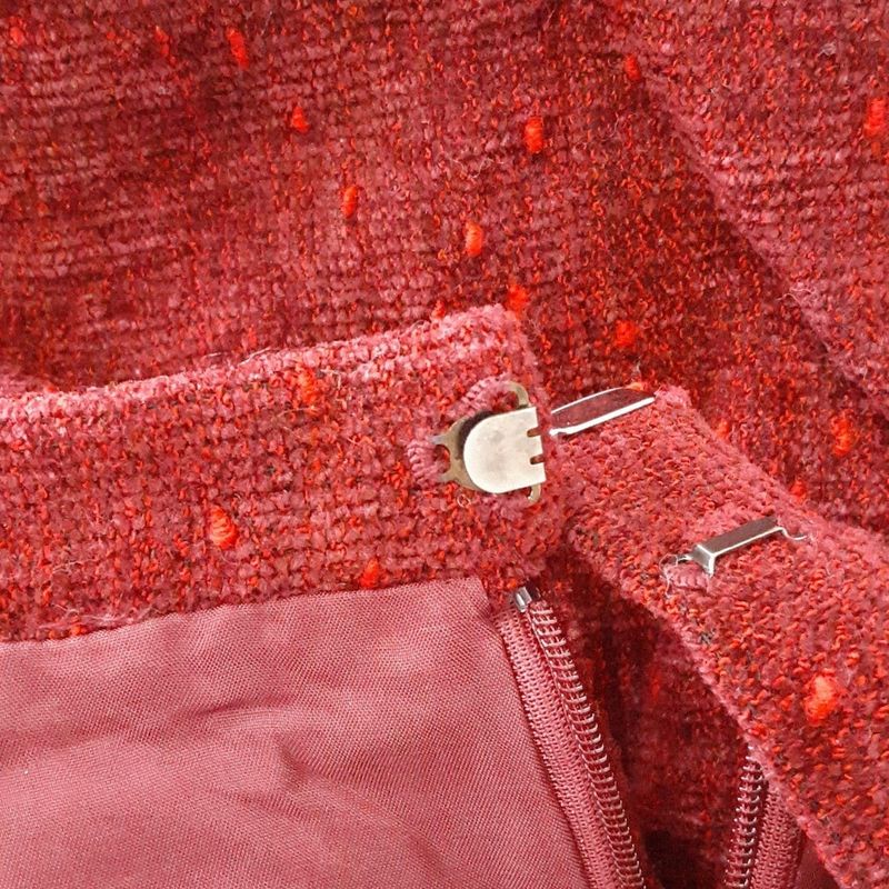 DIOR Christian Dior Skirt Suit Women - Red Tweed