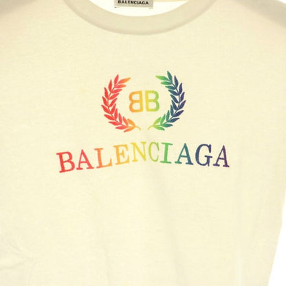 Balenciaga BB Logo T-shirt Cut & Sewn Short Sleeve XS White AT - OS