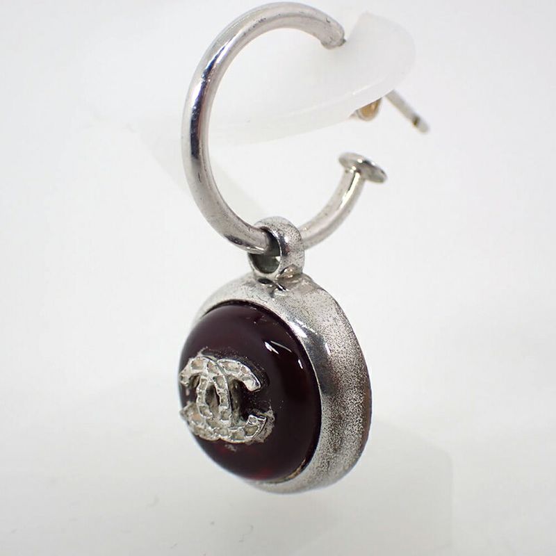 Chanel Coco Mark Earrings One Side J94-3