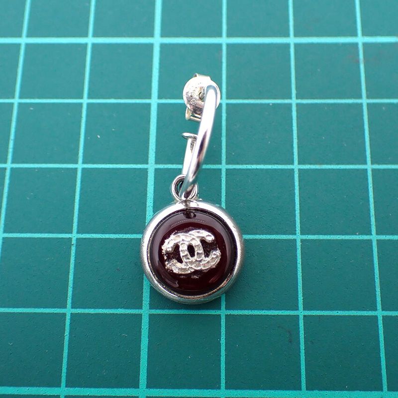 Chanel Coco Mark Earrings One Side J94-3