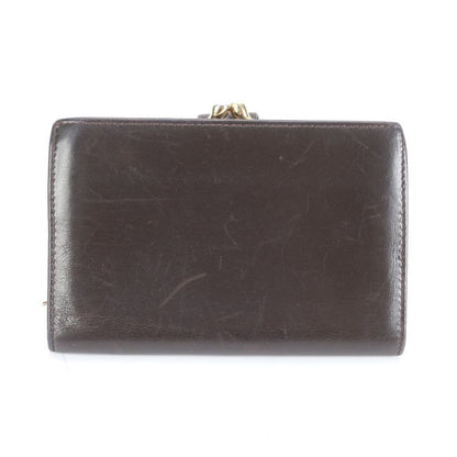 Gucci Horseshoe Clasp 035-2149 Leather Fold Wallet Compact Wallet Genuine