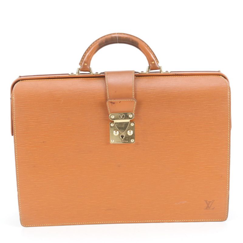 Louis Vuitton Epi Serviette Fermoire M54358 Leather Business Bag Document Bag