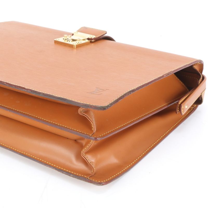 Louis Vuitton Epi Serviette Fermoire M54358 Leather Business Bag Document Bag