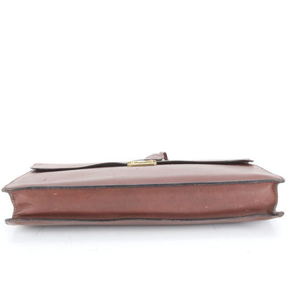 Bottega Veneta Leather Business Bag Document Bag Briefcase Tote Commuter Brown