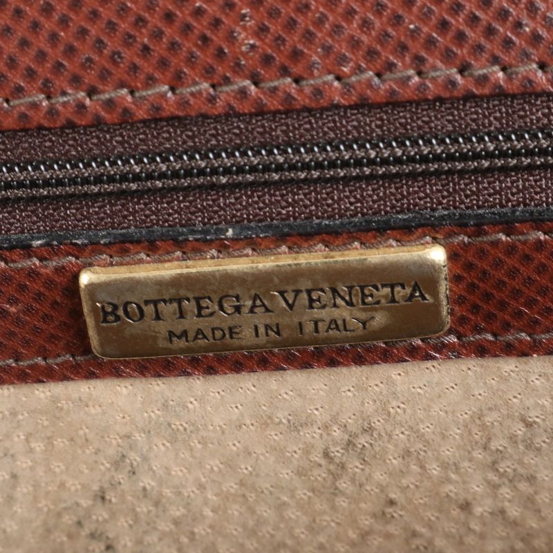 Bottega Veneta Leather Business Bag Document Bag Briefcase Tote Commuter Brown