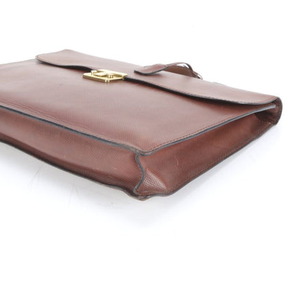 Bottega Veneta Leather Business Bag Document Bag Briefcase Tote Commuter Brown