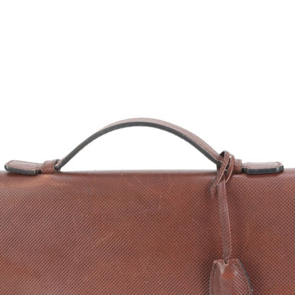 Bottega Veneta Leather Business Bag Document Bag Briefcase Tote Commuter Brown